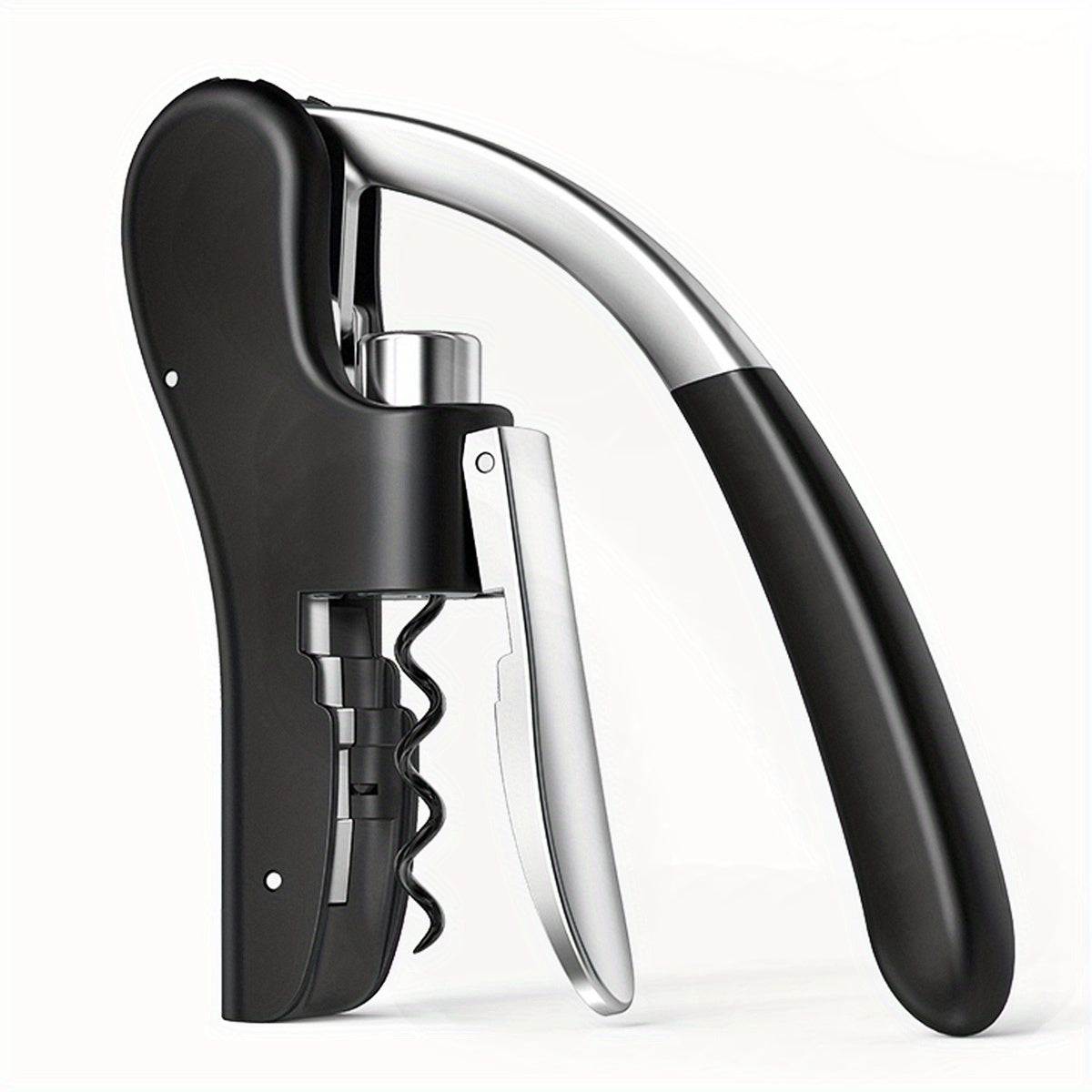 Lever-Action Wine Opener, Ergonomic Corkscrew with Soft-Grip Handle for Home Bars, Restaurants, Catering & Wine Lovers | Lonoma