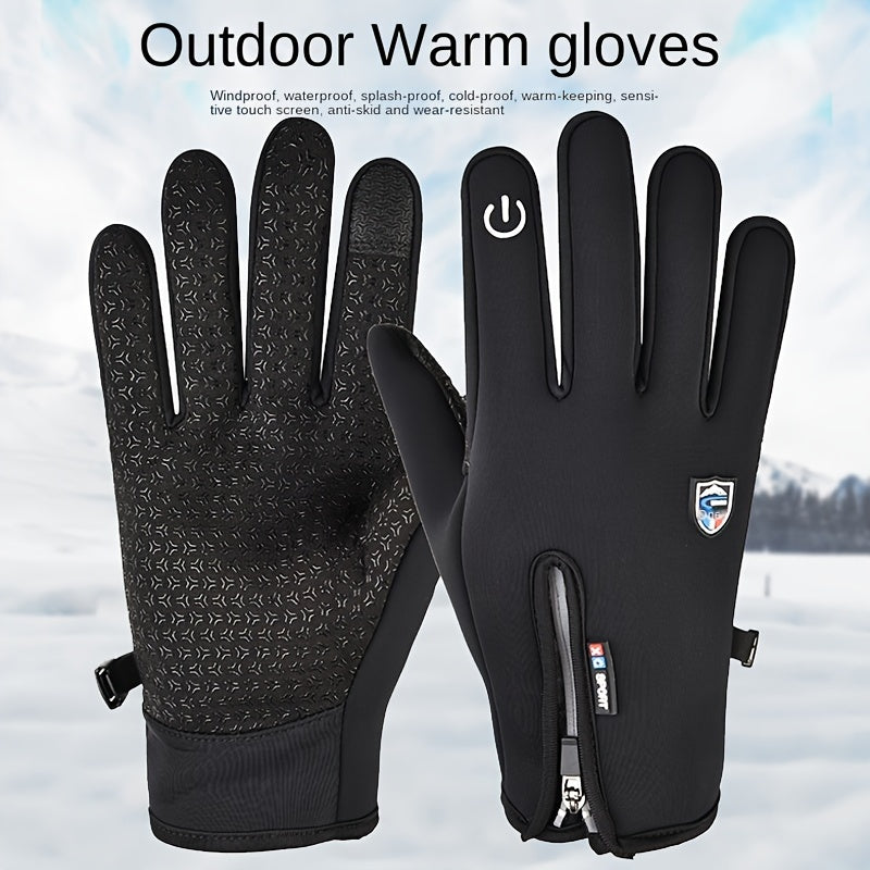 Heated Touchscreen Winter Gloves, USB Rechargeable Waterproof Windproof Thermal Gloves for Skiing, Cycling, Driving & Outdoor Activities | Lonoma