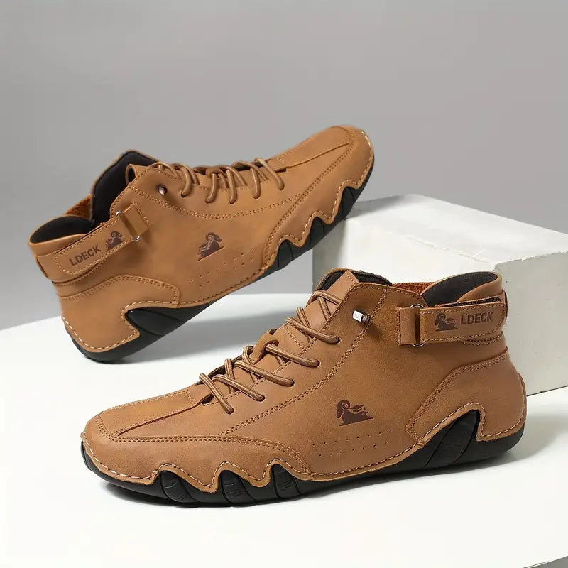 Men's Waterproof High-Top Boots — Elastic Slip-On Chelsea Boots for Outdoor & Casual Wear | Koossa
