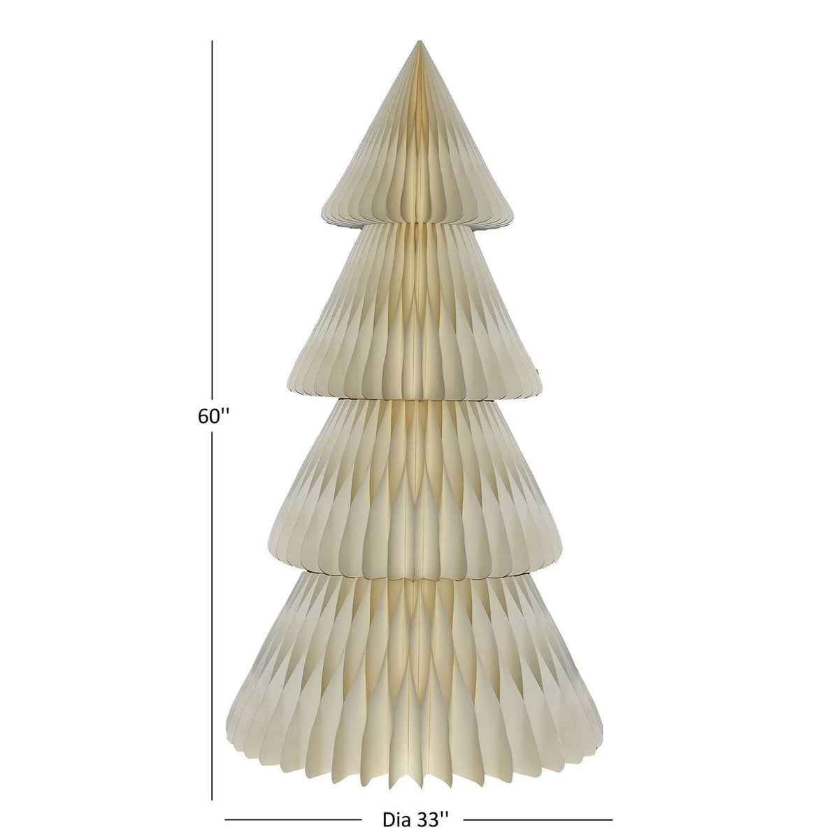 Foldable Paper Honeycomb Tree Centerpiece for Parties & Events – Red, Cream & Green – 12 in or 12 in Tall 3D Tabletop Display | Lonoma