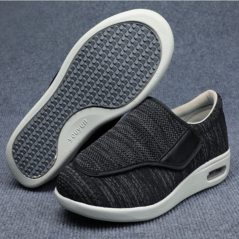 Women's Wide-Fit Comfort Shoes in Grey, Beige & Black — Cushioned Walking Shoes for Sensitive Feet & All-Day Wear | Koossa