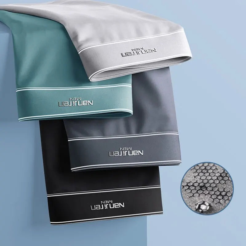 Men's Luxury Boxer Shorts Set — Silky Smooth Underwear for Everyday Comfort & Freshness 4-Pack | Koossa