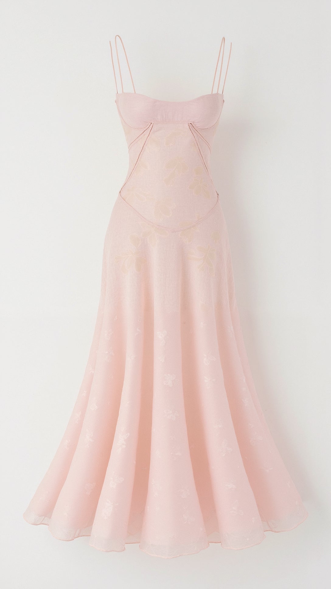 Women's Floor-Length Slip Dress in Satin-Finish Fabric for Summer Weddings and Elegant Evening Celebrations | Koossa