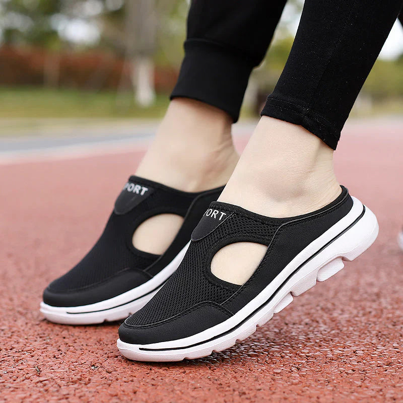Men's Breathable Mesh Slip-On Slippers — Lightweight Orthopaedic Mule Shoes for Indoor & Outdoor Comfort | Koossa