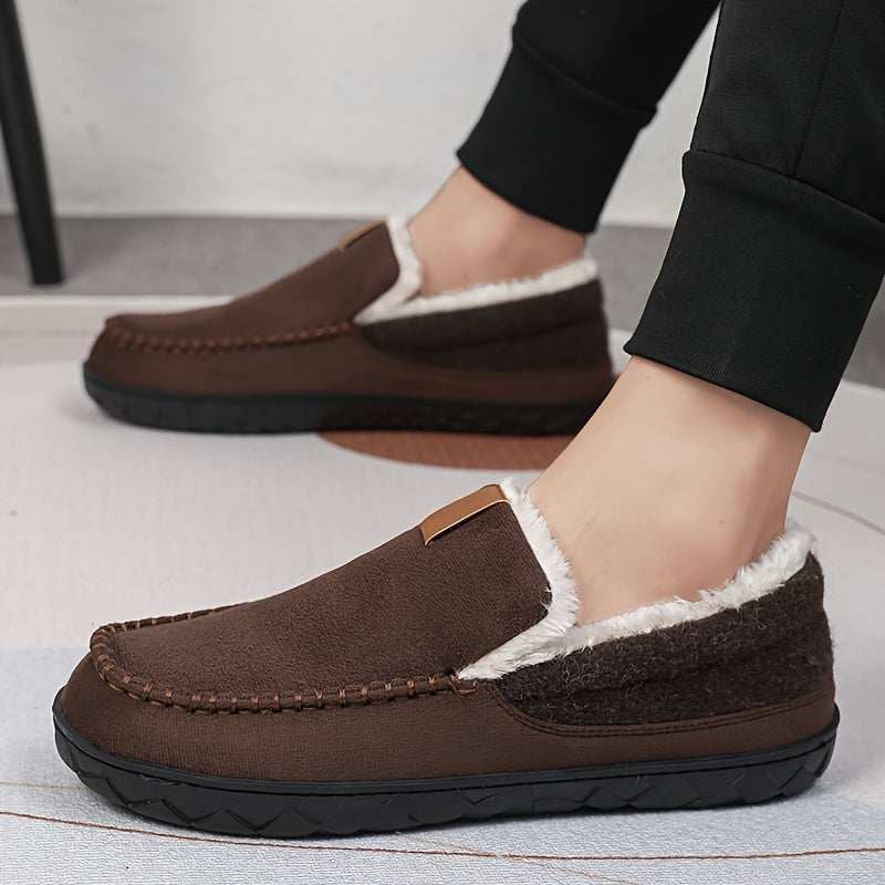 Men's Warm House Slippers — Comfortable Indoor Loafers for Winter Relaxation & Evening Wear | Koossa