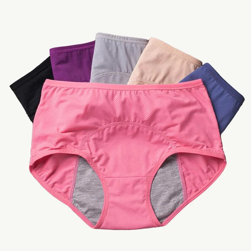 Women's High-Waisted Period Pants — Reusable Incontinence Underwear for Plus-Size Comfort & Leak Protection | Koossa