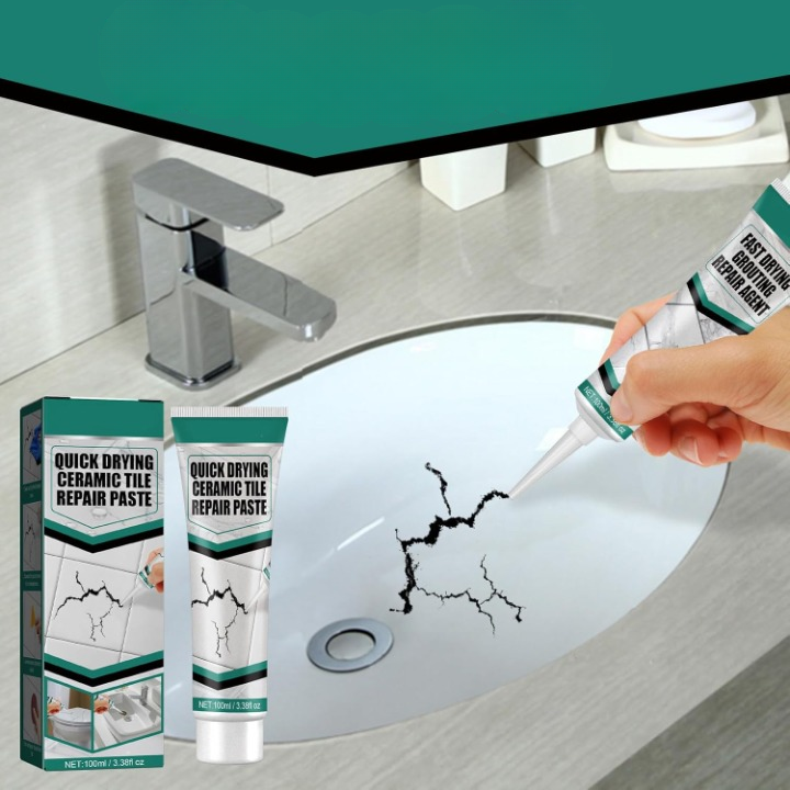 Mastic de Rénovation Carrelage 100 ml Céramique Marbre Porcelaine Fissures Éclats Étanche Mur Sol Cuisine Bain | Koossa