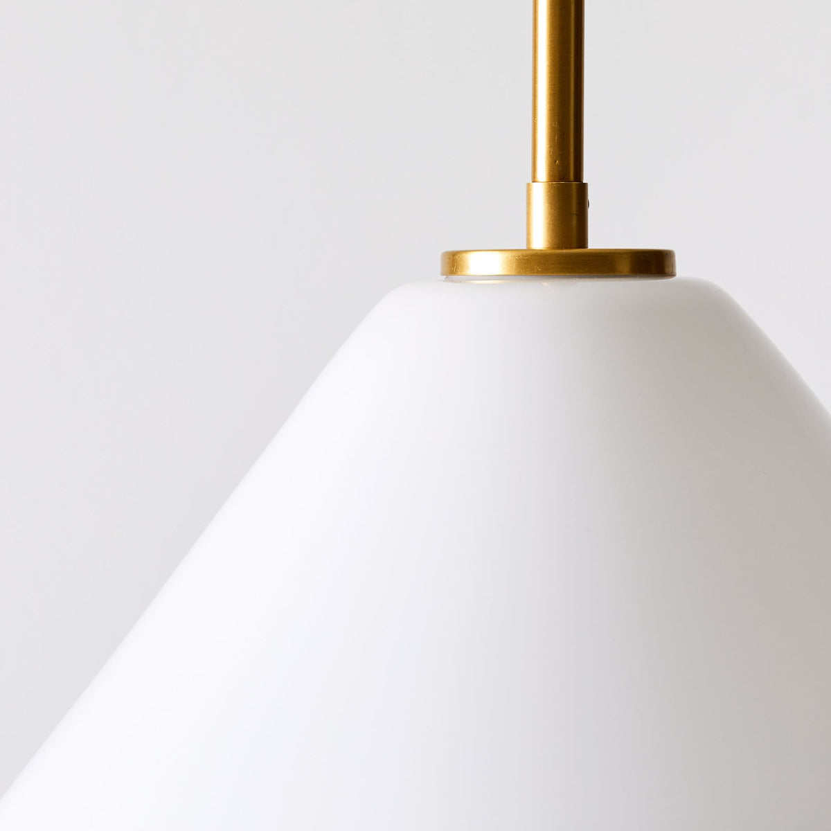 Tapered Glass Hanging Fixture with Metal Canopy – E26 Socket – Dimmable for Dining Room, Island, Entryway | Lonoma