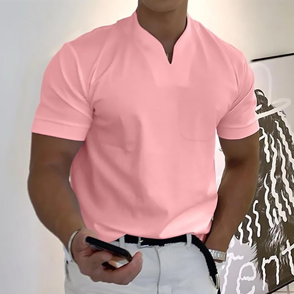 Men's Cotton Polo Shirt with Structured Collar in Classic Colours for Smart Casual Occasions | Koossa