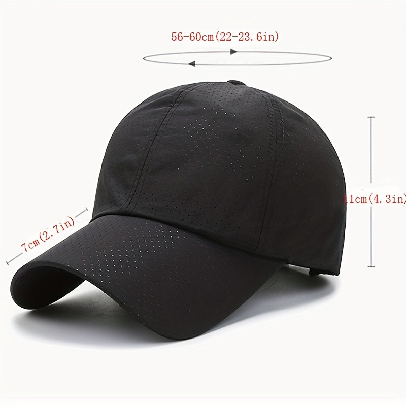 Breathable Mesh Baseball Cap with UV Protection, Quick-Dry Lightweight Sun Hat for Hiking, Running, Cycling, Fishing & Golf | Lonoma
