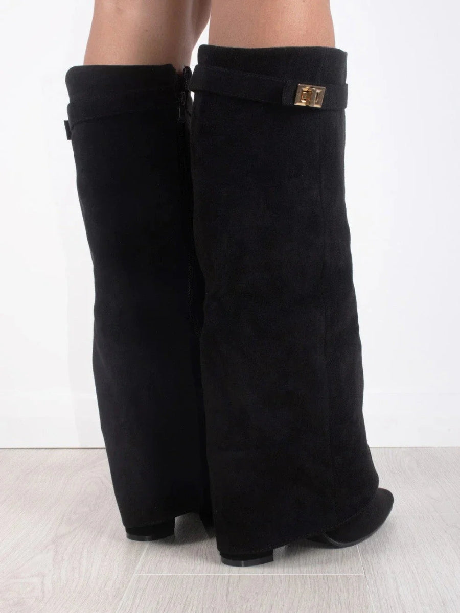 Women's High Knee-Length Boots — Elegant Dress Boots for Formal Occasions & Evening Events | Koossa