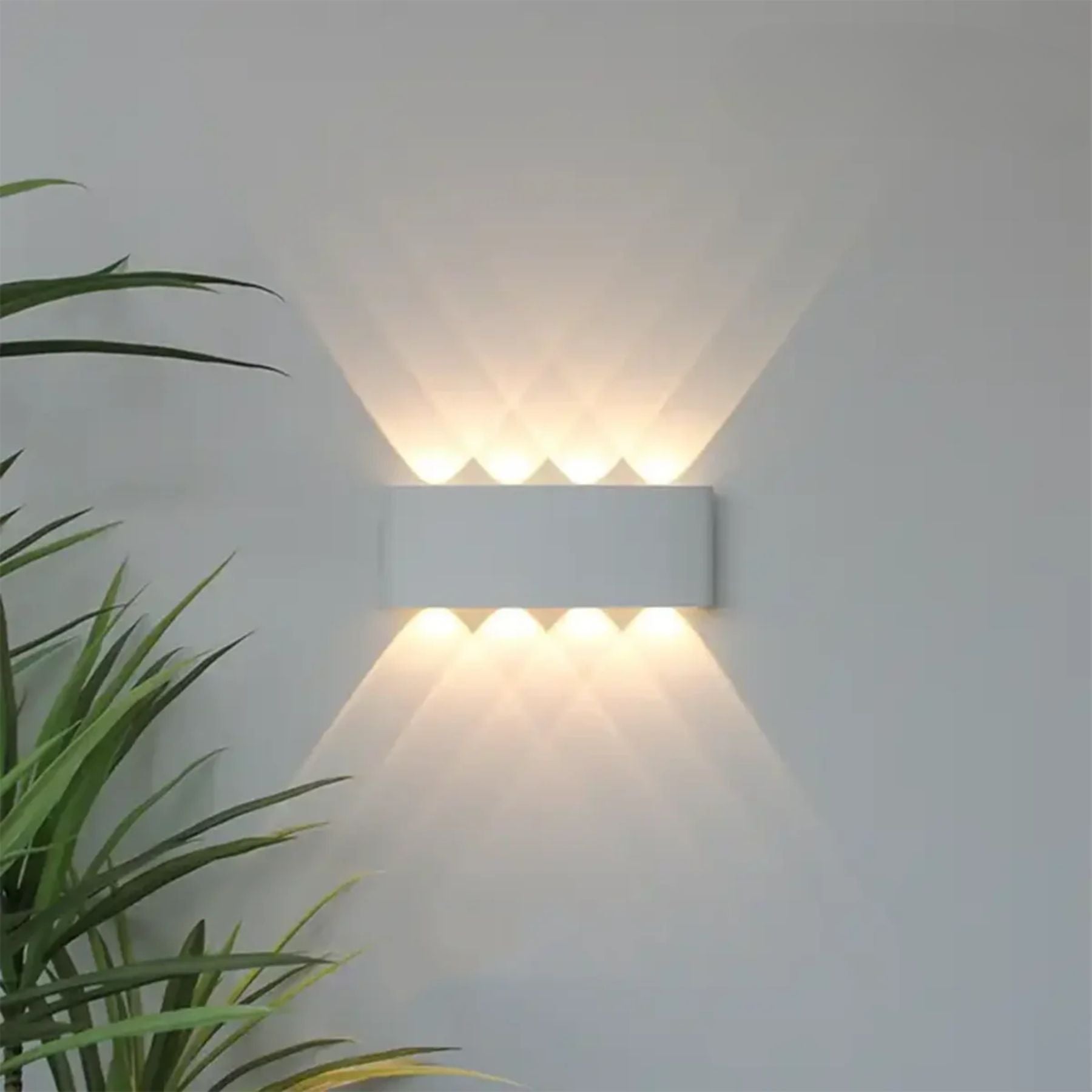 Applique murale LED IP65 double faisceau haut-bas intérieur extérieur moderne pour façade terrasse couloir | Koossa