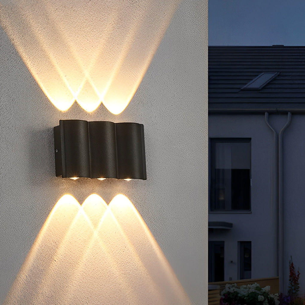 Modern LED Outdoor Wall Sconce – Black Aluminum Waterproof Fixture for Porch, Patio & Entryway Lighting | Lonoma