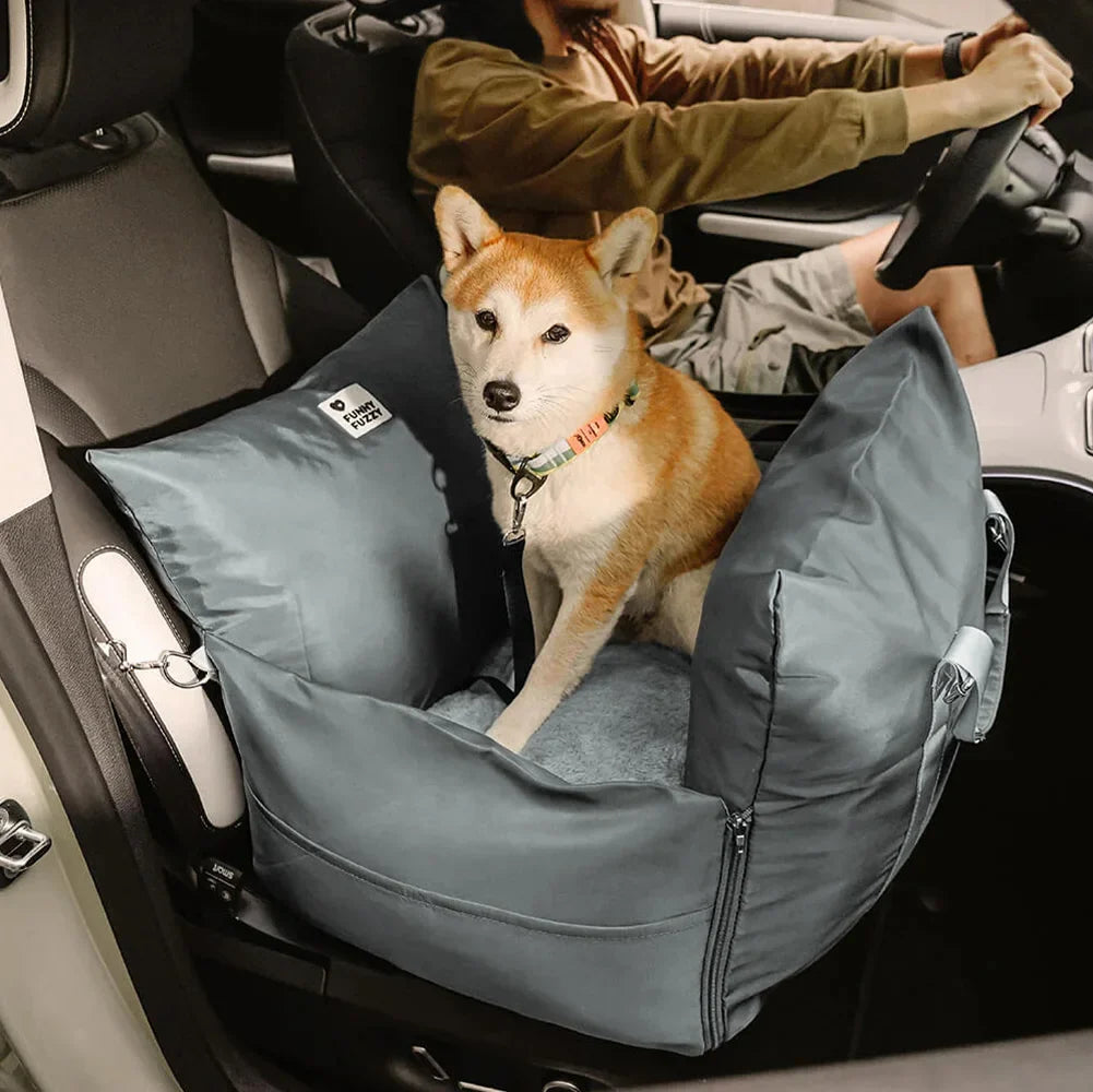 Dog Car Seat Bed Oxford Fabric Waterproof Anti-Slip Safety Buckle Small Medium Dogs Travel Home Carrier | Koossa