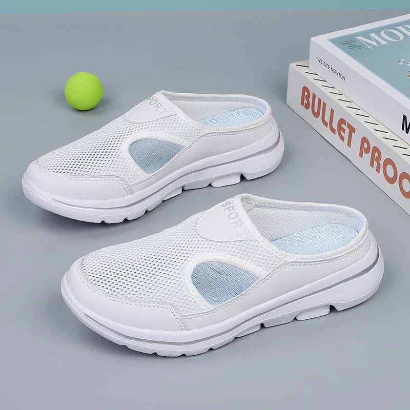 Men's Breathable Mesh Slip-On Slippers — Lightweight Orthopaedic Mule Shoes for Indoor & Outdoor Comfort | Koossa