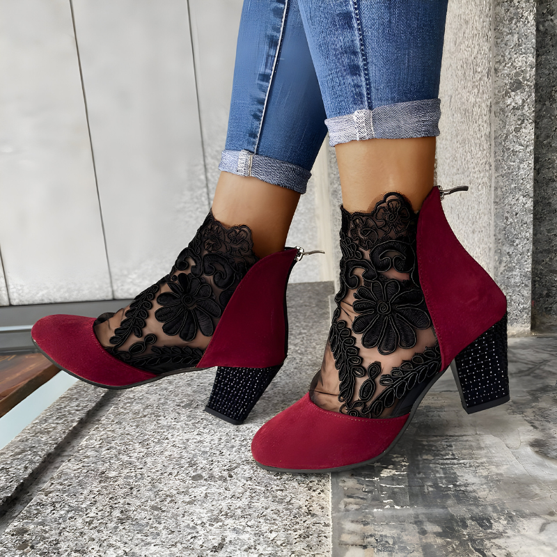 Women's Cushioned Orthopaedic Court Shoes with Arch Support – Breathable Wide Toe Box Heels for All-Day Comfort and Foot Pain Relief | Koossa