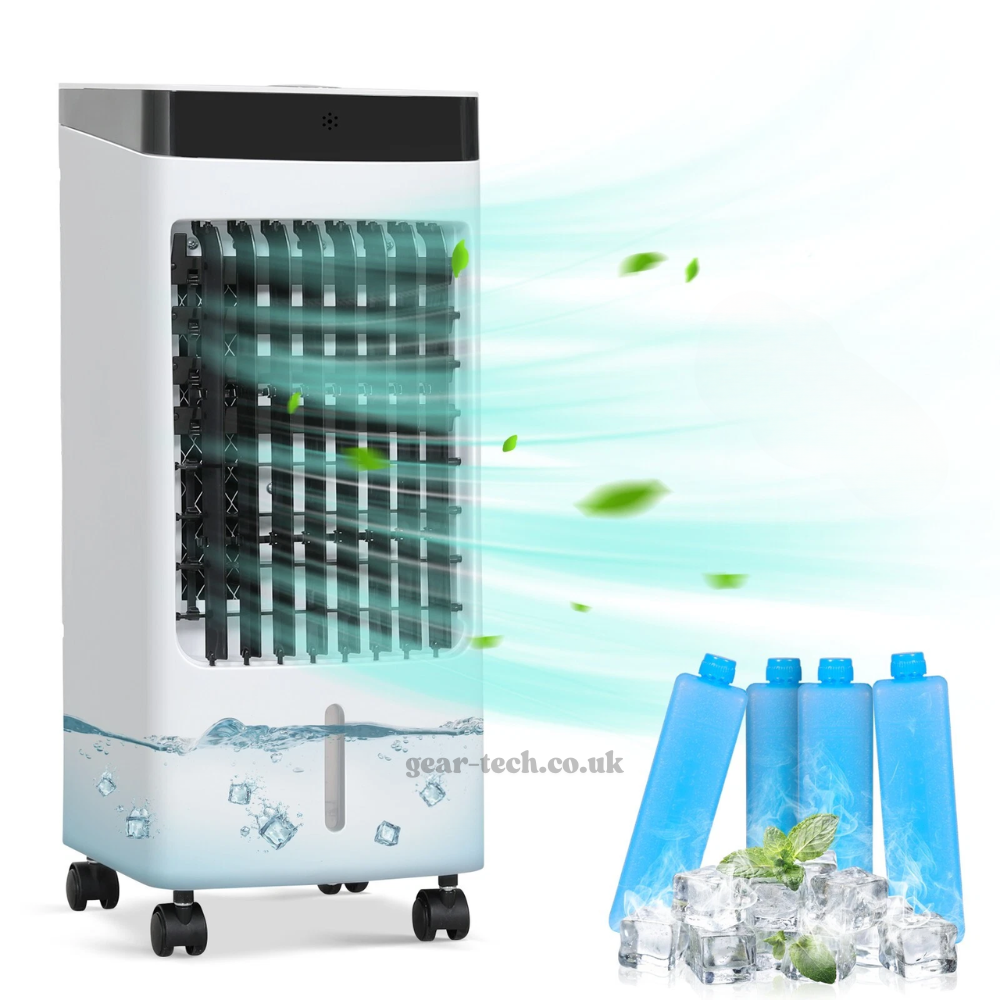 Rafraîchisseur d'Air Portable 3-en-1 avec Fonction Humidification et Ventilation pour Maison et Bureau | Koossa