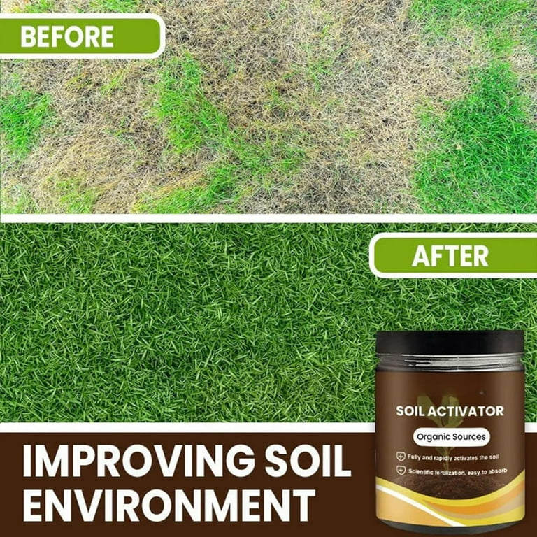 Soil Activator with Humic Acid for Healthier Lawns Gardens Vegetables Flower Beds Potted Plants Root Growth Booster 1 lb | Lonoma