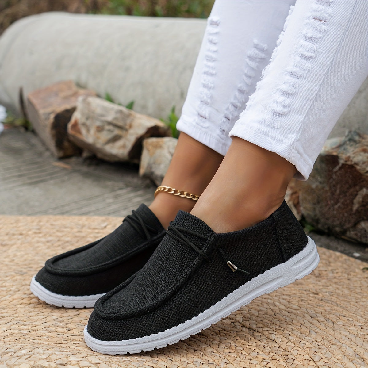 Women's Lightweight Slip-On Trainers with Breathable Mesh and Non-Slip Sole for All-Day Comfort | Koossa