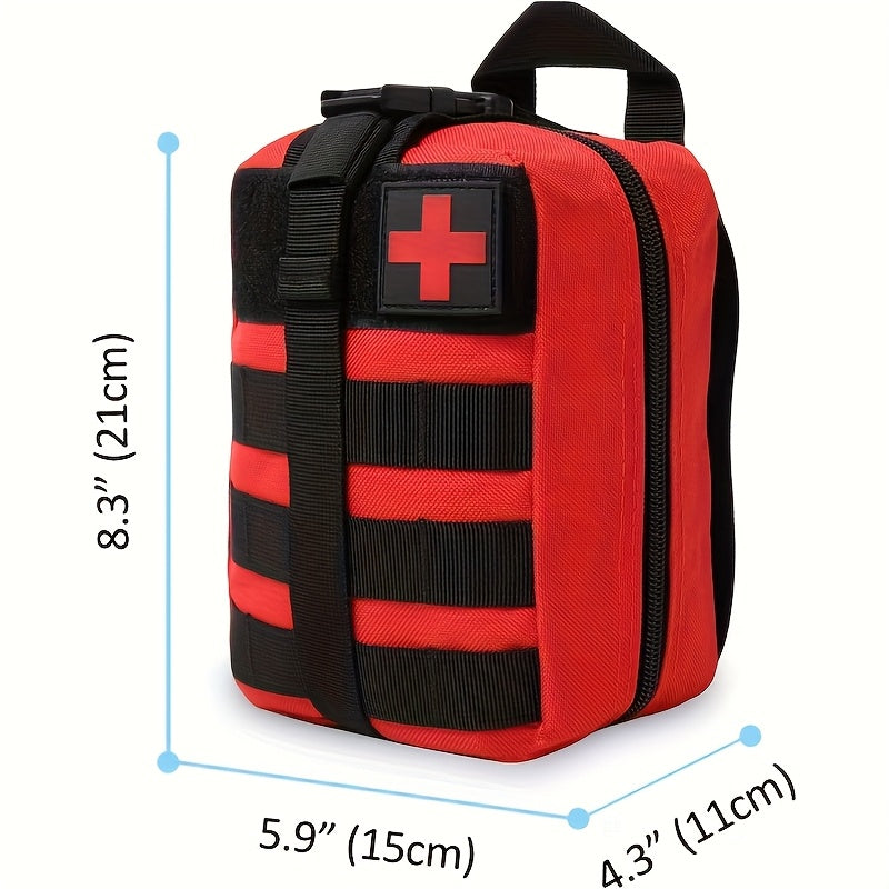 Emergency First Aid Kit with Tourniquet, Compact Trauma Bag for Camping, Hiking, Hunting, Survival & Car Emergency Supplies | Lonoma