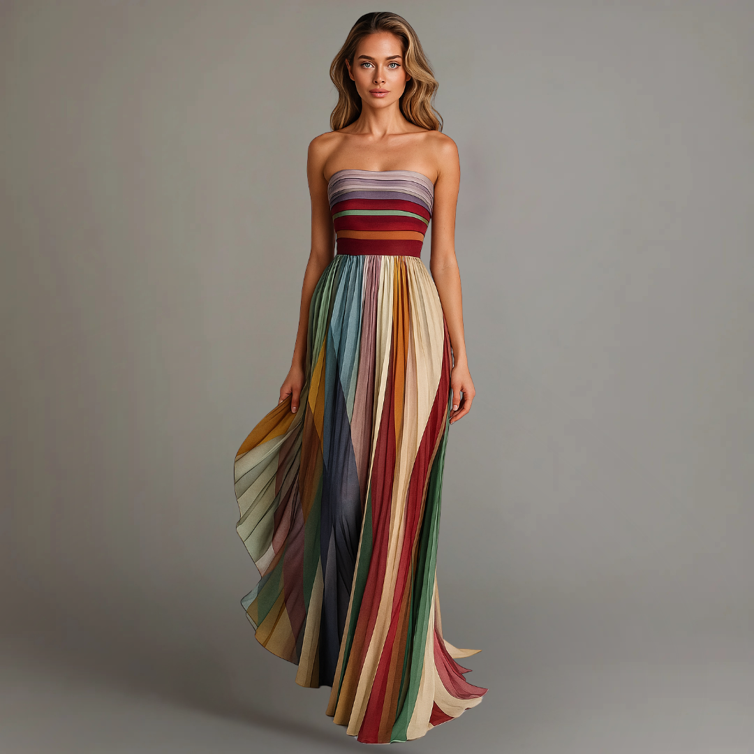 Women's Flowing Maxi Dress in Soft Drape Fabric – Effortless Elegance for Occasions | Koossa