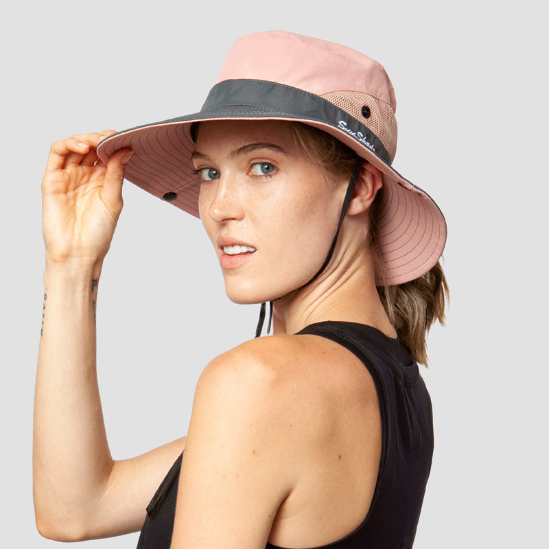 Women's Foldable Sun Hat with UPF50+ Protection — Wide Brim Packable Summer Hat for Holidays & Outdoor Activities | Koossa