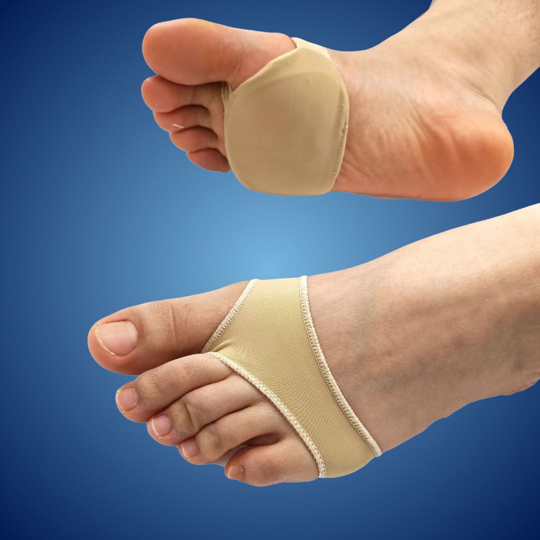 Forefoot Cushion Pads for Ball of Foot Pain Relief | Soft Gel Inserts for Shoes | Metatarsal Support Pads for Walking Running Standing | Lonoma