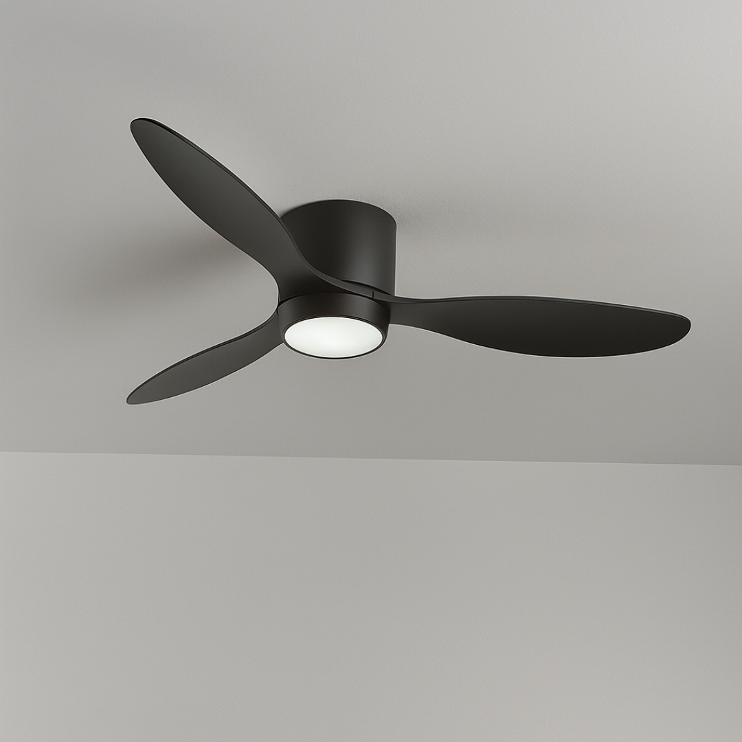 42 Inch Ceiling Fan with Dimmable LED Light, Reversible 3-Speed Quiet Motor, Modern Low Profile Fan for Bedroom, Living Room & Office | Lonoma