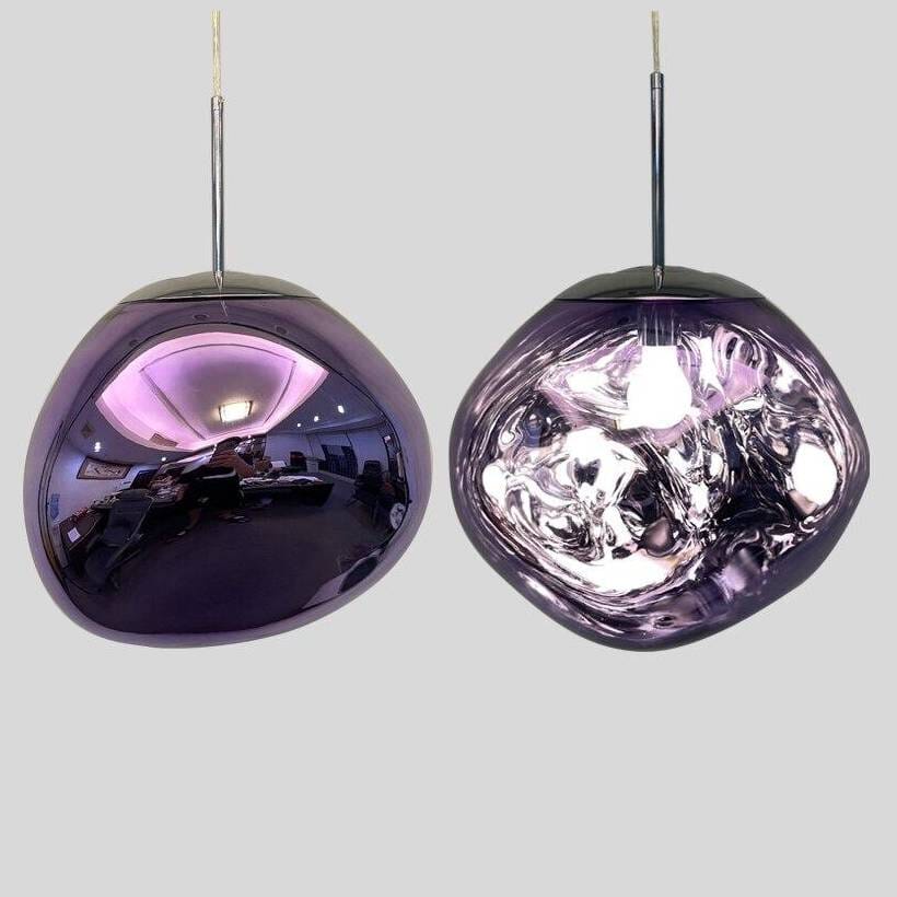 Suspension sphérique verre ou PVC finition miroir hauteur réglable éclairage décoratif salon salle à manger | Koossa