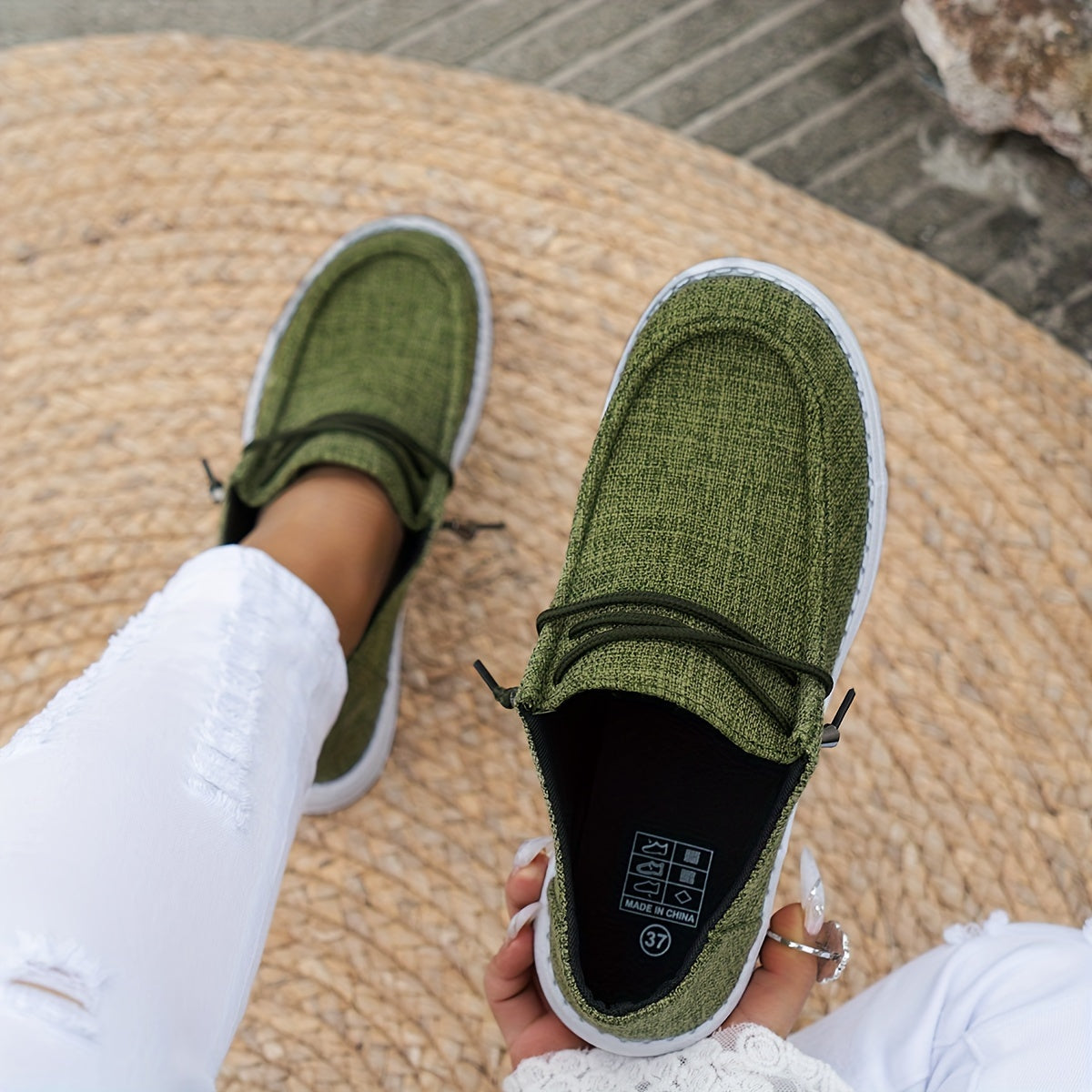 Women's Lightweight Slip-On Trainers with Breathable Mesh and Non-Slip Sole for All-Day Comfort | Koossa