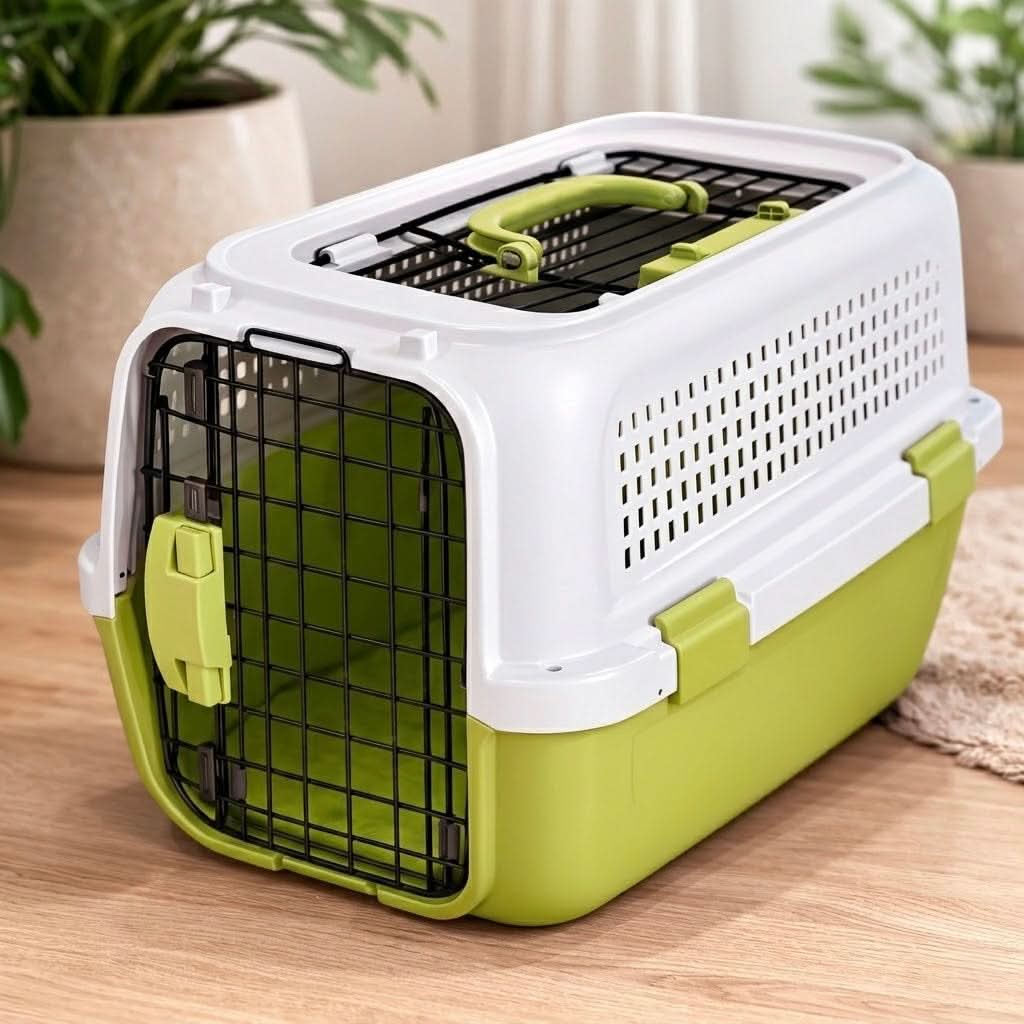 Pet Carrier Travel Crate 360° Ventilation Airline Approved Car Safe Washable Mat Dog Cat | Koossa