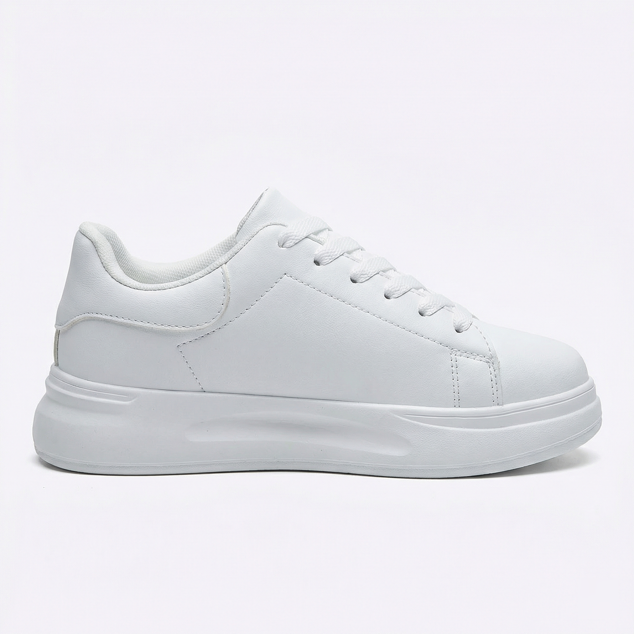 Women's White Textile Trainers with Clean Design & All-Day Comfort for Active Lifestyles | Koossa