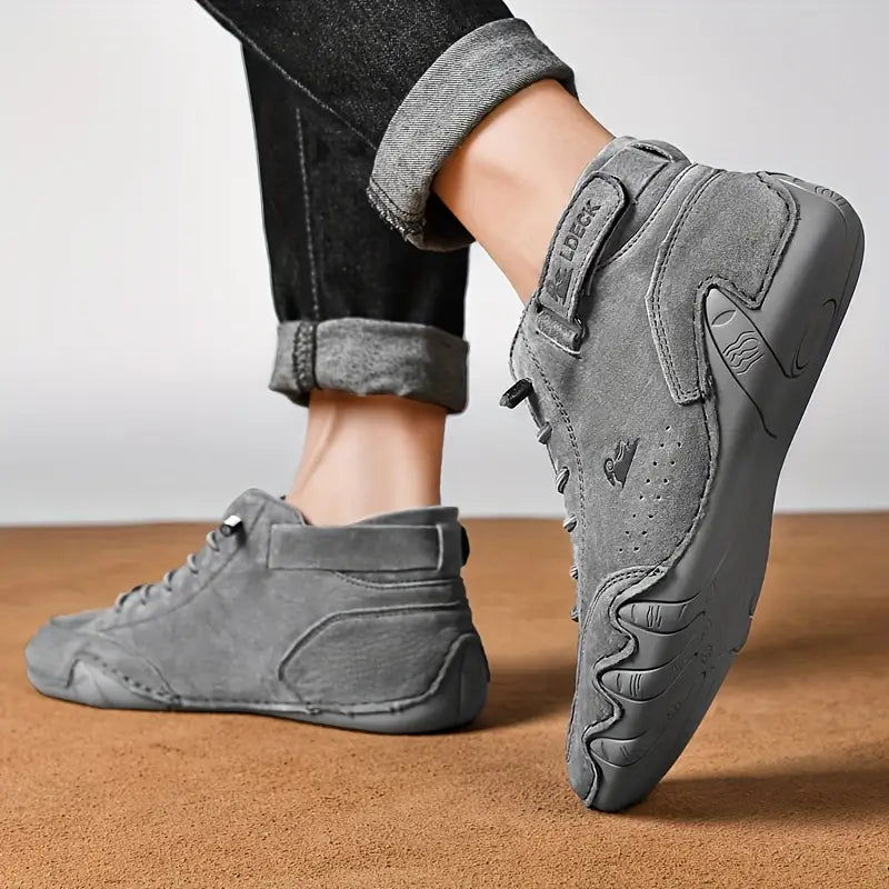 Men's Waterproof High-Top Boots — Elastic Slip-On Chelsea Boots for Outdoor & Casual Wear | Koossa