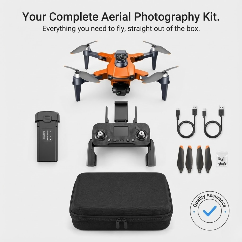 Drone Caméra 8K Double Objectif GPS Moteurs Brushless Vol Stabilisé Professionnel Photographie Aérienne | Koossa