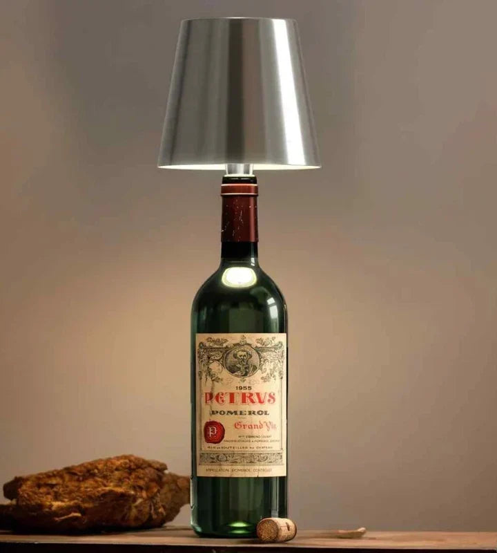 Rechargeable Bottle Light Cap, 3-Level Touch Dimming Cordless LED Wine Bottle Lamp, USB-C Table Lamp for Patio, Party & Home Decor | Lonoma