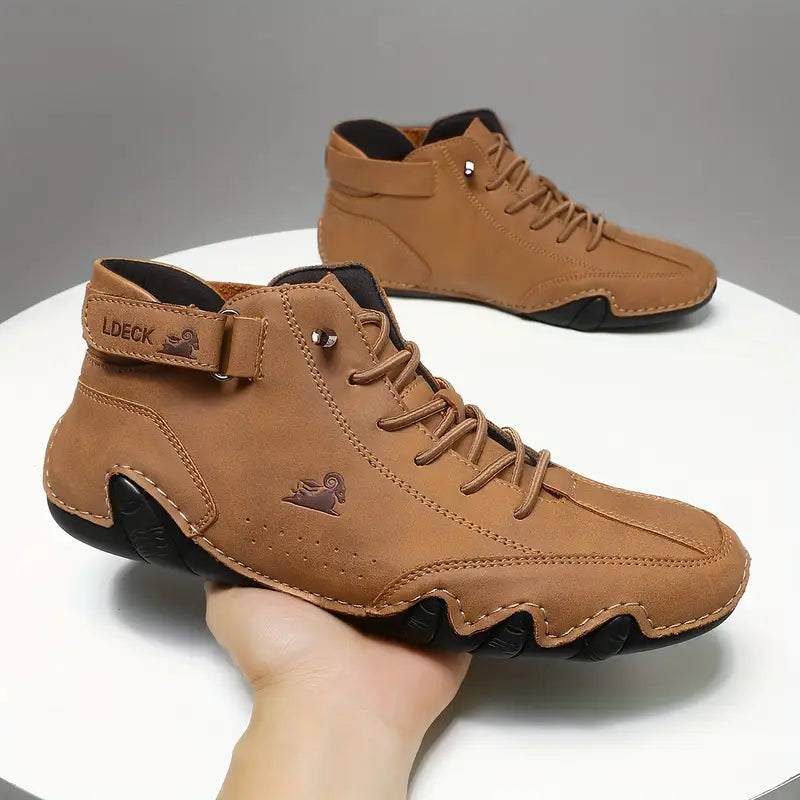 Men's Waterproof High-Top Boots — Elastic Slip-On Chelsea Boots for Outdoor & Casual Wear | Koossa
