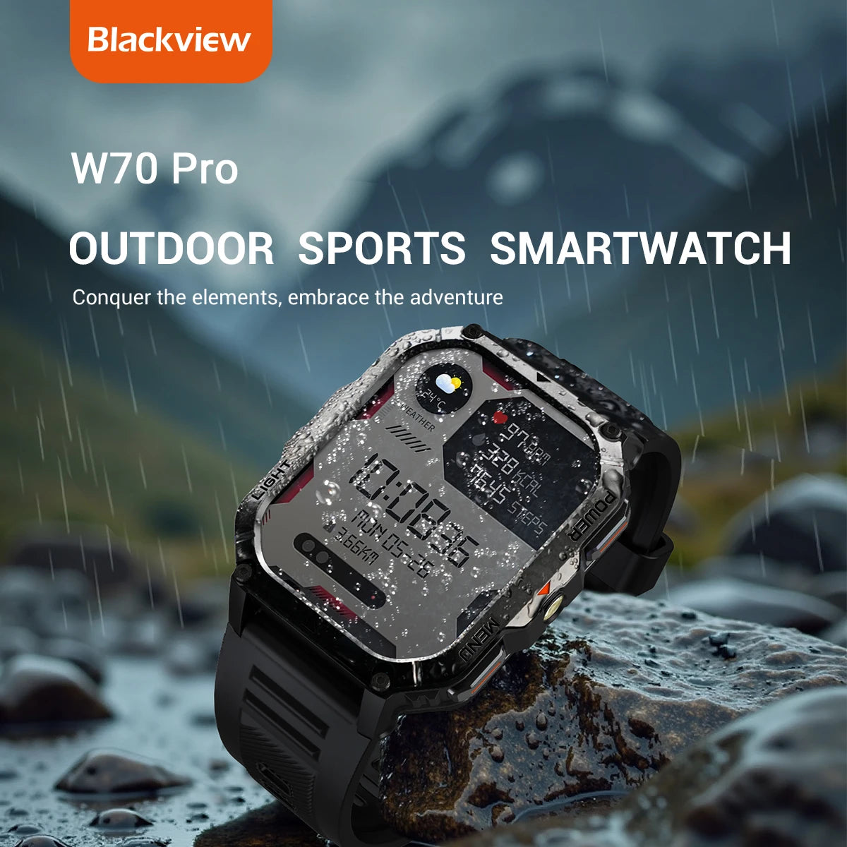 Tactical GPS Smartwatch with AI Voice Assistant + Bluetooth Calling + 120 Sport Modes + Built-In LED Flashlight for Hiking Outdoor Adventures | Lonoma