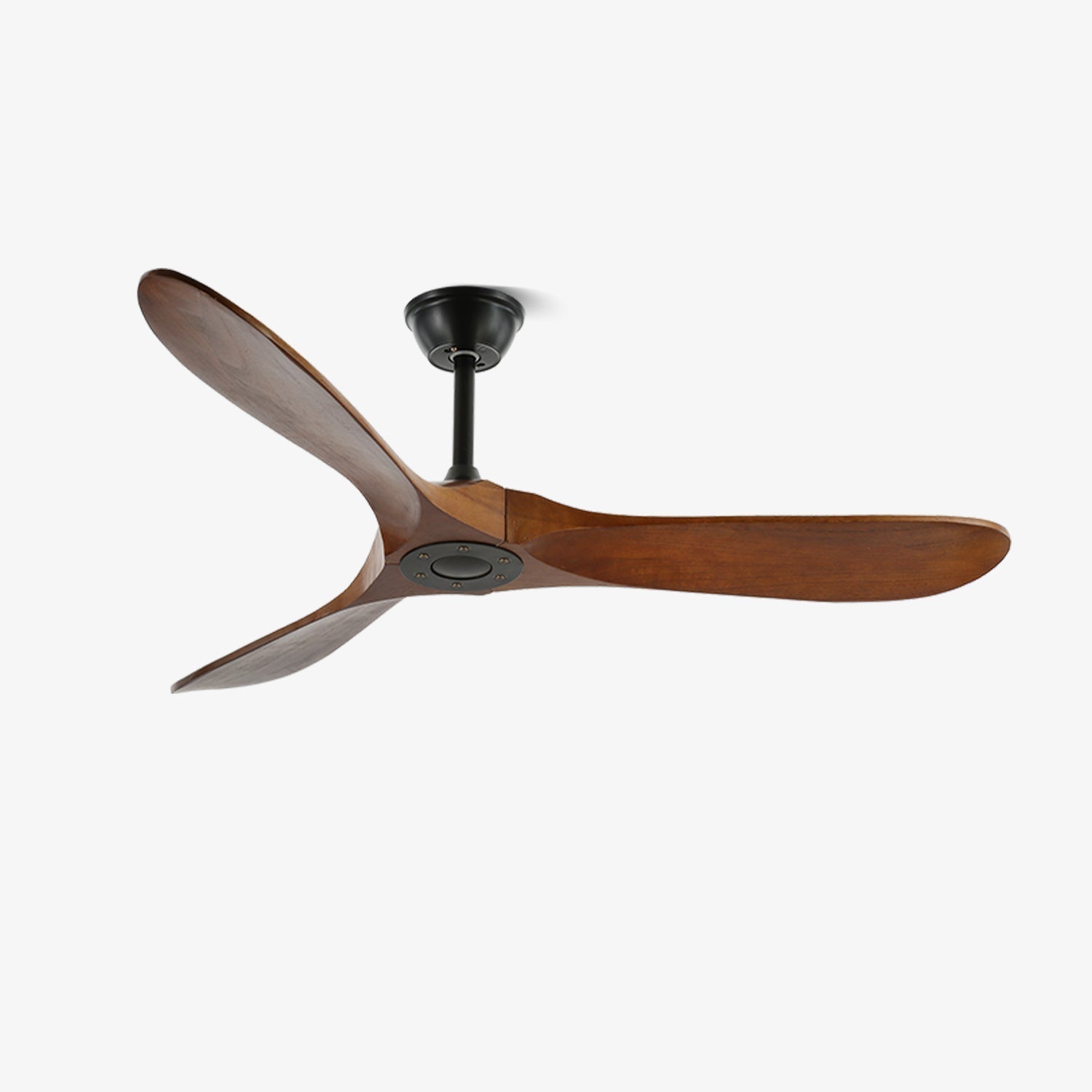 Ventilateur de Plafond Bois Naturel 6 Vitesses Silencieux Design Moderne Salon Chambre Circulation Air | Koossa