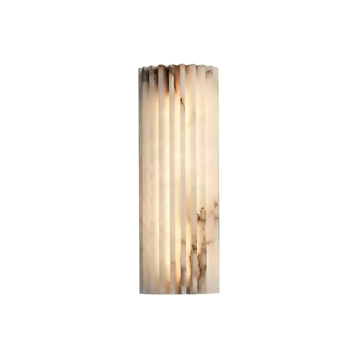 Spanish Alabaster Wall Sconce with Brass or Wood Accent, Hardwired G9 or LED, Handmade Natural Stone Light for Bedroom, Hallway, Living Room | Lonoma