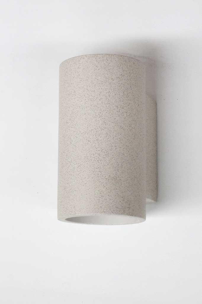 Applique murale LED extérieure effet béton avec éclairage bidirectionnel haut et bas pour façade terrasse jardin | Koossa