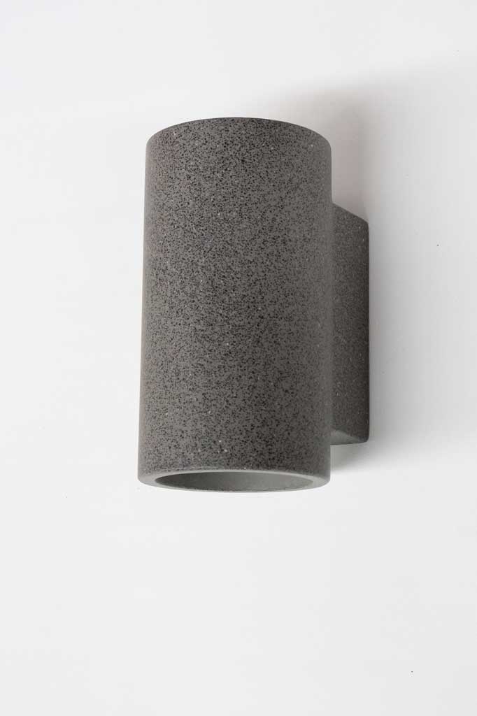 Applique murale LED extérieure effet béton avec éclairage bidirectionnel haut et bas pour façade terrasse jardin | Koossa