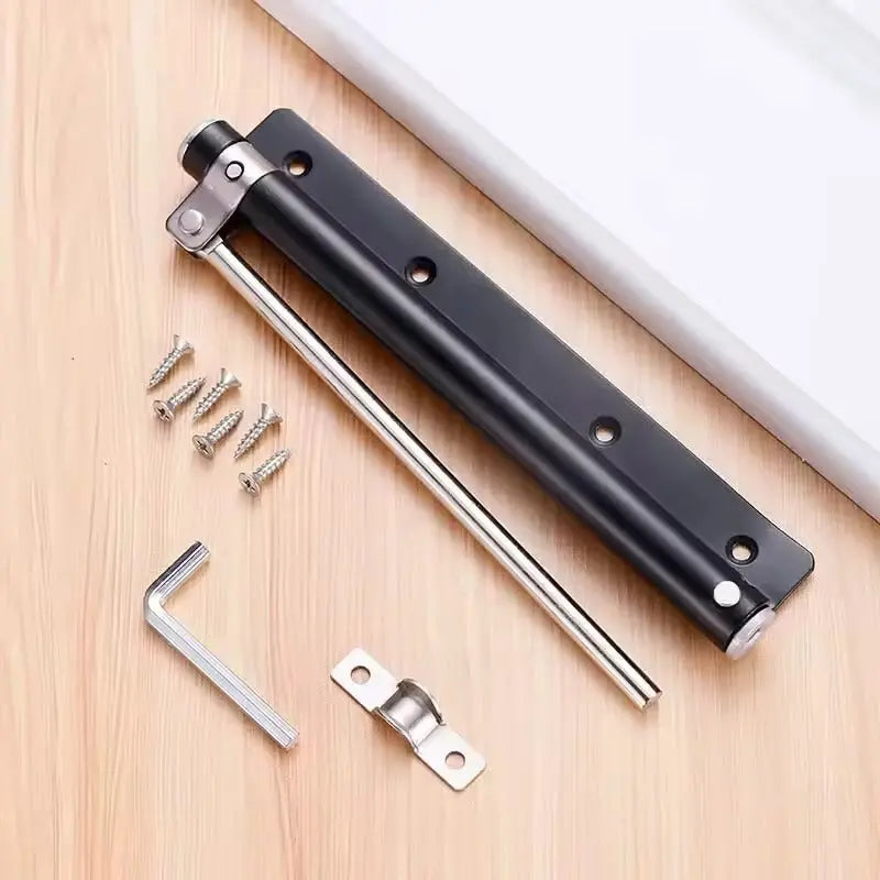 Ferme-porte automatique en acier inoxydable réglable 4 vitesses pour intérieur discret élégant et sécurisé | Koossa