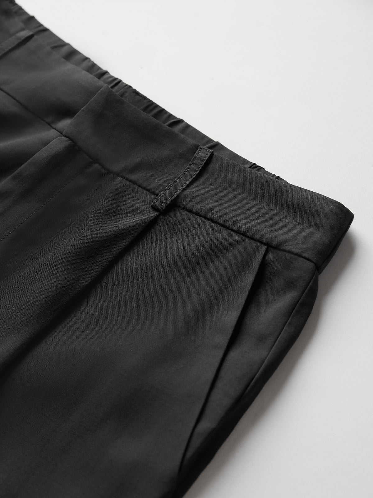 High-Waisted Wide-Leg Trousers in Lightweight Fabric for Smart Casual Elegance | Flowing Palazzo Trousers with Pleated Detail for Women | Koossa