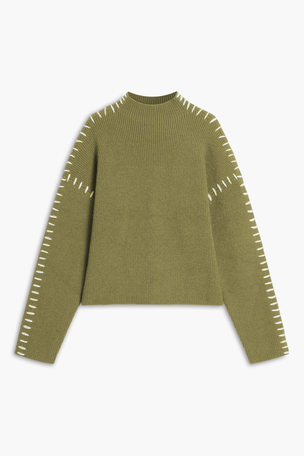 Relaxed Mock Neck Knitted Jumper in Soft Wool Blend for Effortless Layering and Everyday Elegance | Koossa