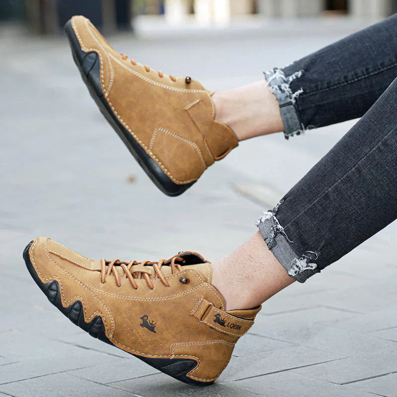 Men's Waterproof High-Top Boots — Elastic Slip-On Chelsea Boots for Outdoor & Casual Wear | Koossa