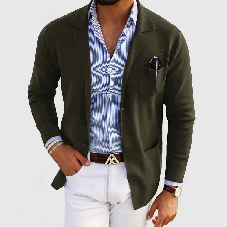 Men's Versatile Cardigan — Classic Button-Front Knitwear for Smart-Casual & Office Wear | Koossa