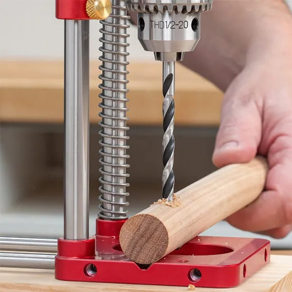 Support de guidage perpendiculaire en alliage 28,5×25,5 cm pour perçage 90° précis menuiserie bricolage | Koossa