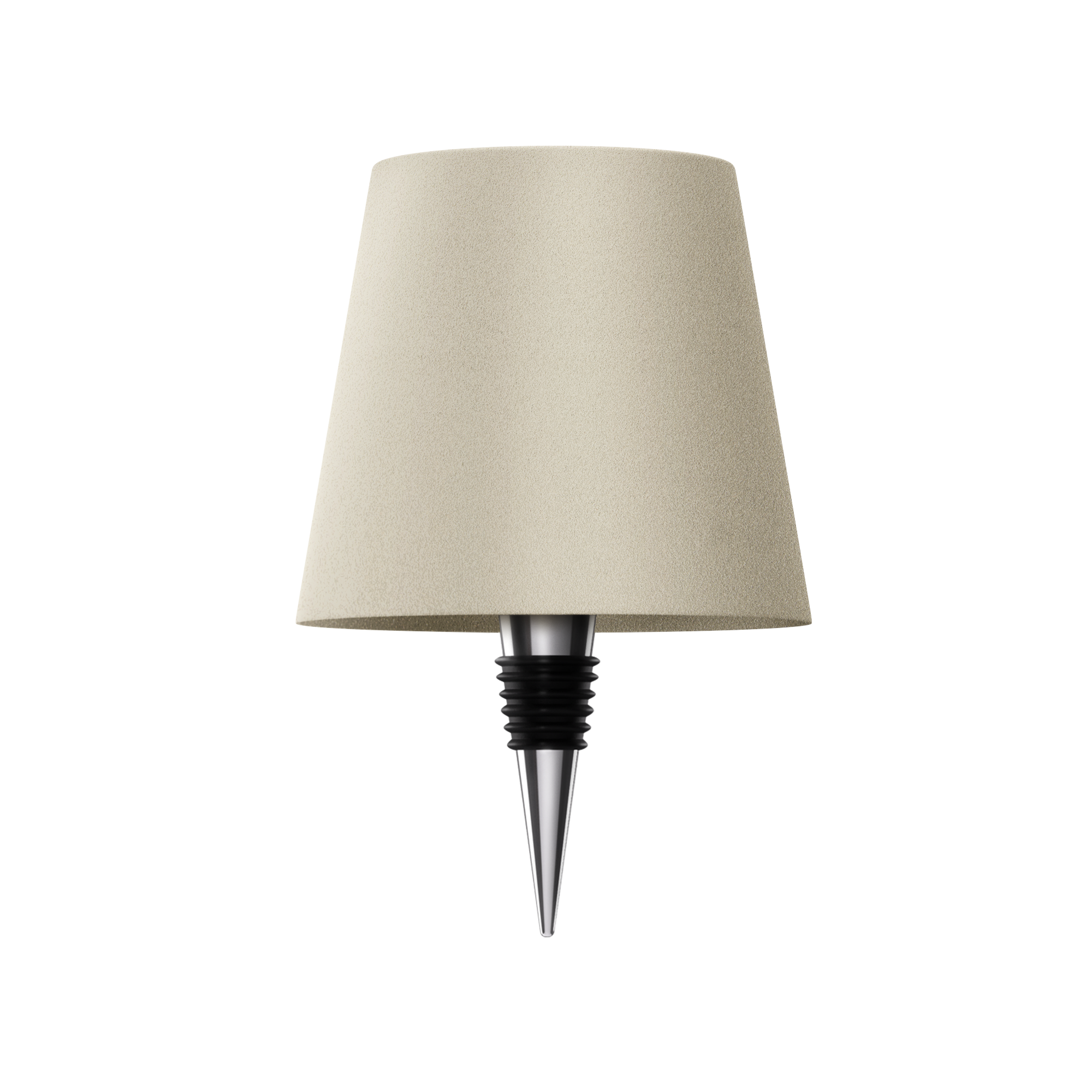 Lampe bouteille sans fil rechargeable LED noir 3000K USB-C pour décoration de table bar restaurant ambiance | Koossa
