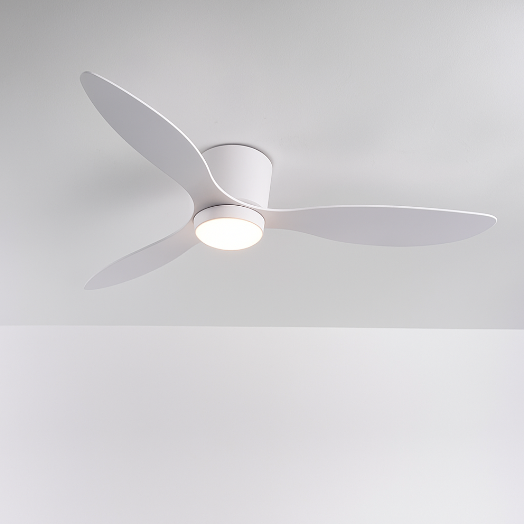 42 Inch Ceiling Fan with Dimmable LED Light, Reversible 3-Speed Quiet Motor, Modern Low Profile Fan for Bedroom, Living Room & Office | Lonoma