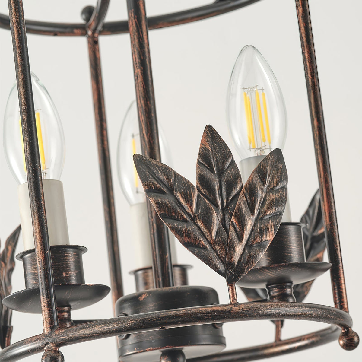 Metal Lantern Pendant Light 10 in Bird Motif Hanging Fixture, Vintage Chain Ceiling Light for Dining Room, Entryway, Hallway, Kitchen Island | Lonoma